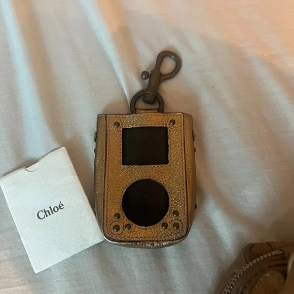 Chloe Tan Leather Satchel with Gold Hardware - Picture 6 of 9